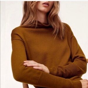 Brown Wilfred mock neck top